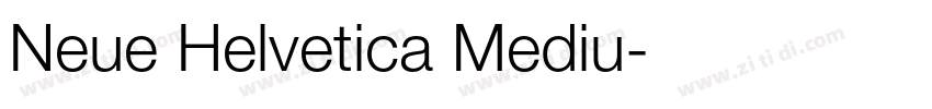 Neue Helvetica Mediu字体转换